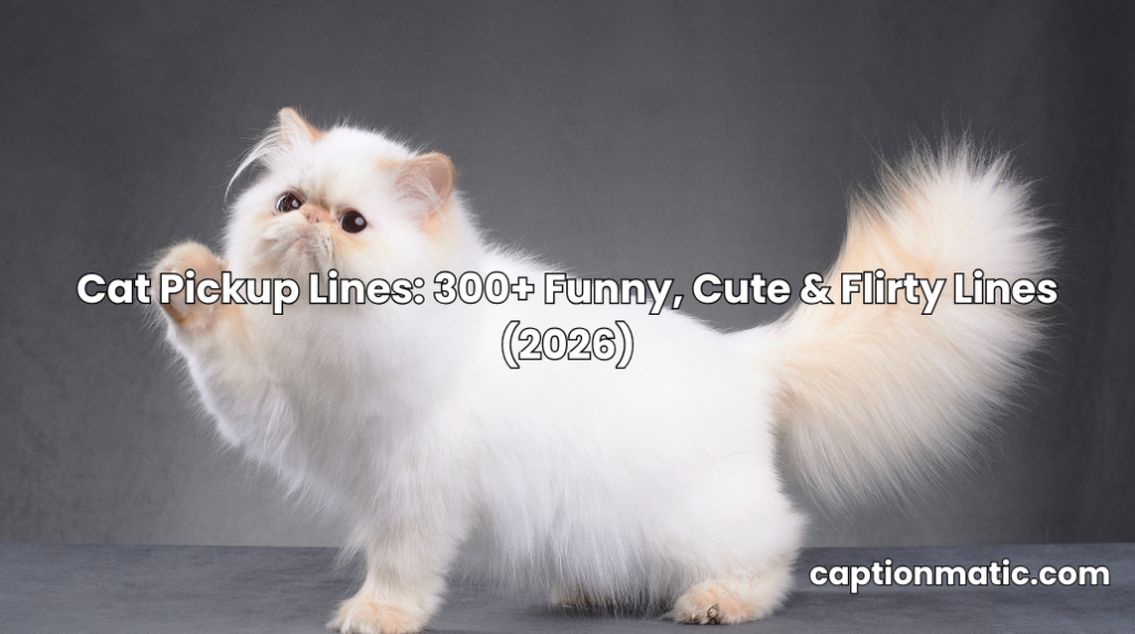 Cat Pickup Lines