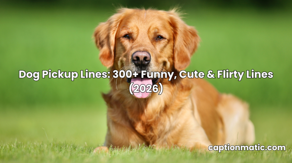 Dog Pickup Lines