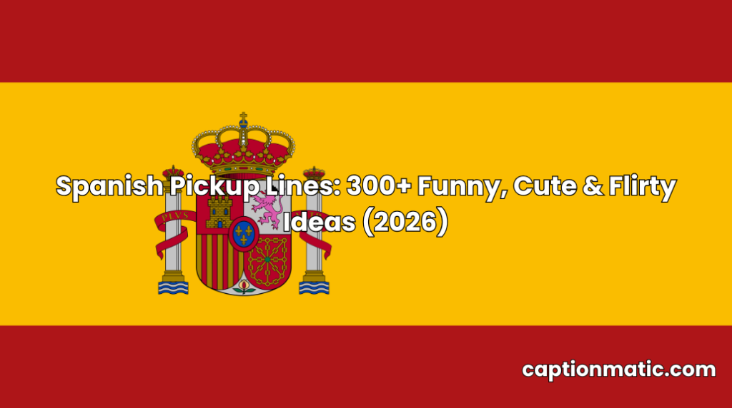 Spanish Pickup Lines