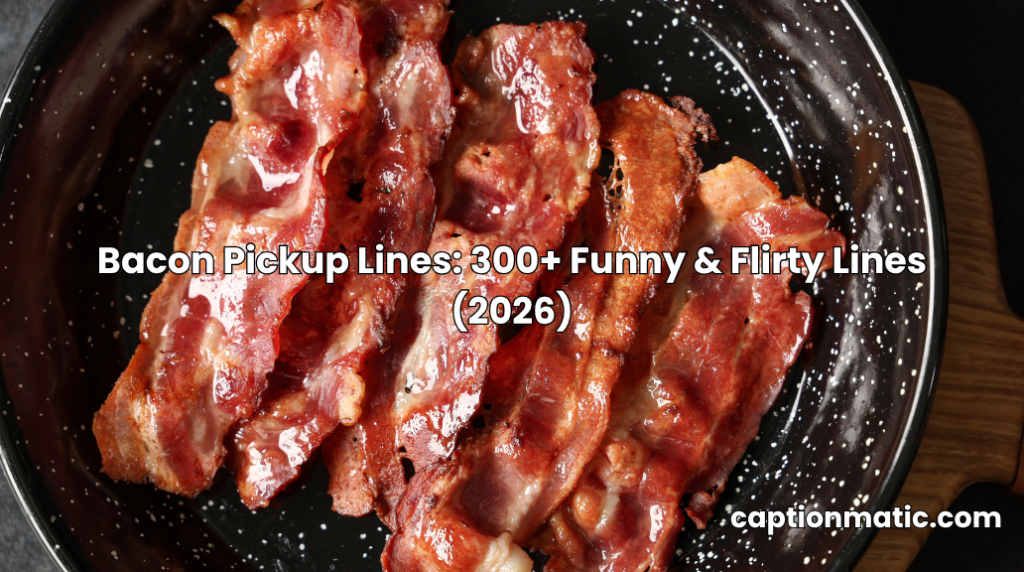 bacon pickup lines
