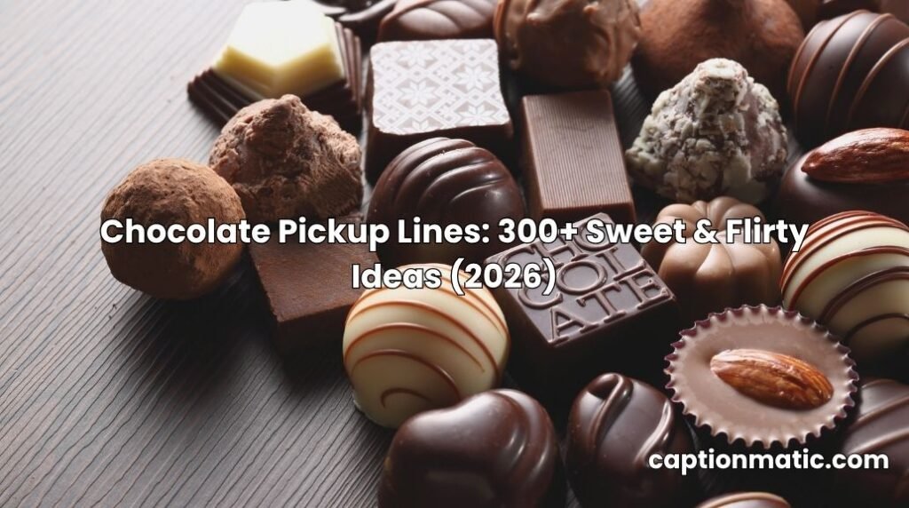 chocolate pickup lines