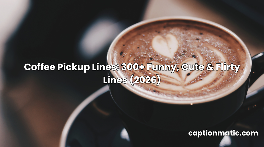 coffee pickup lines