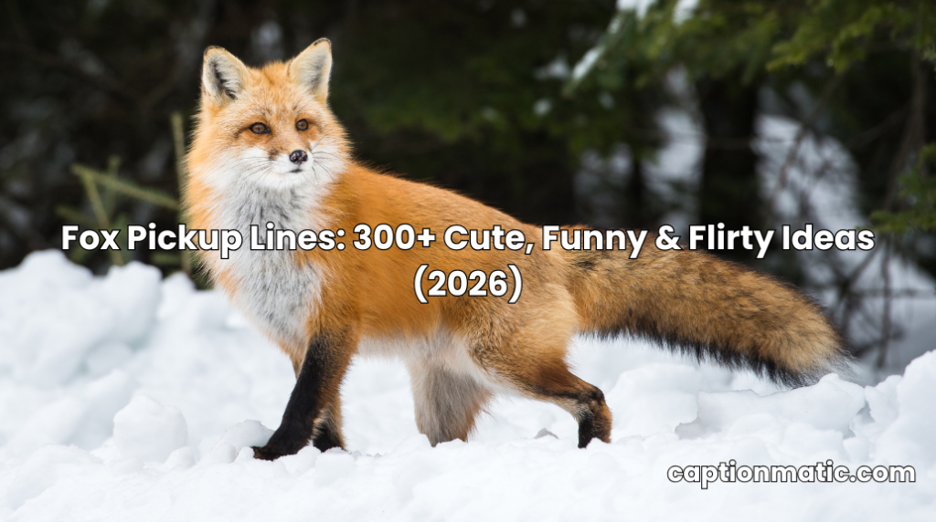 fox pickup lines