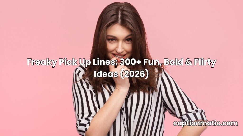 freaky pick up lines