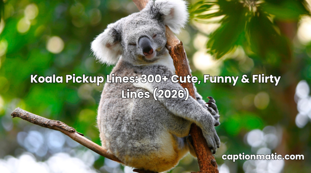 koala pickup lines