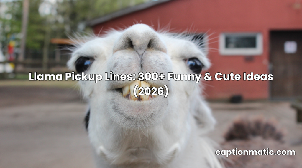 llama pickup lines