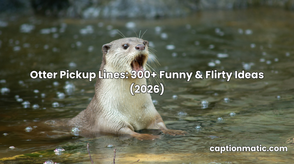 otter pickup lines