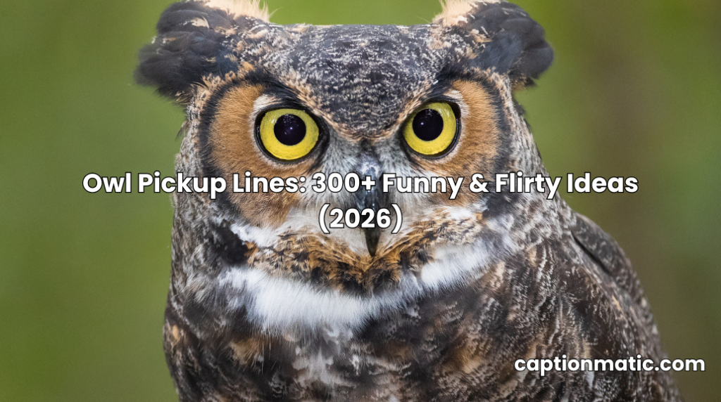 owl pickup lines