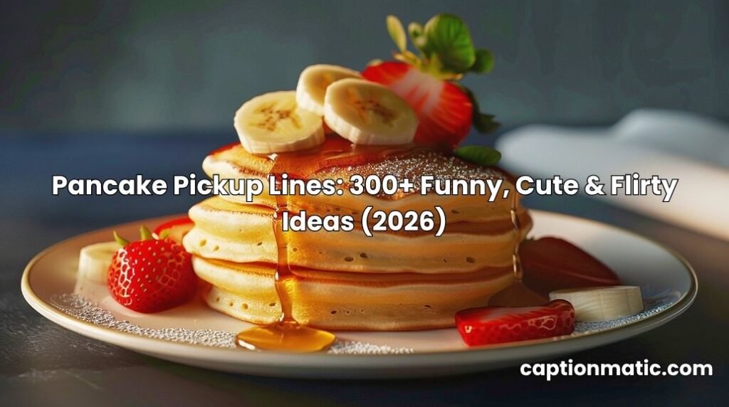 pancake pickup lines