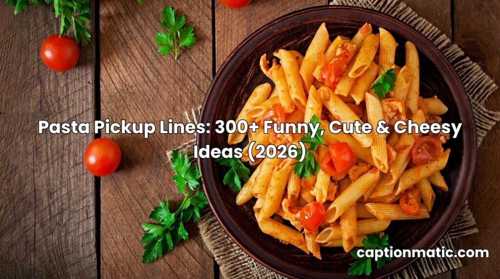 pasta pickup lines
