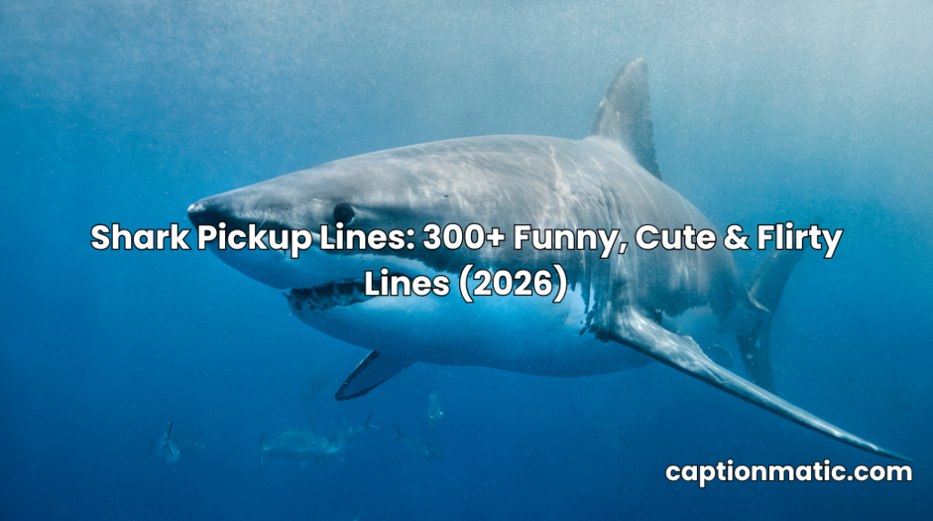shark pickup lines
