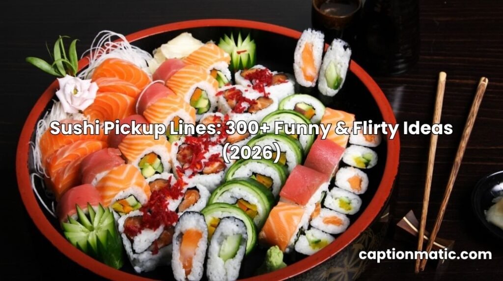 sushi pickup lines