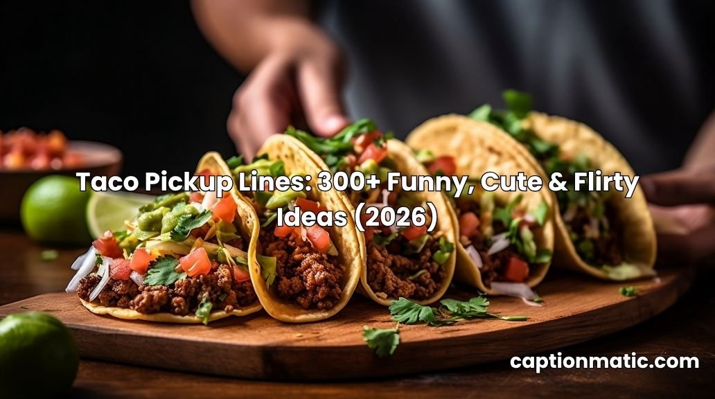 taco pickup lines