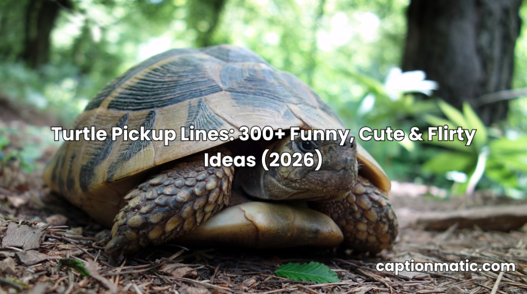 turtle pickup lines