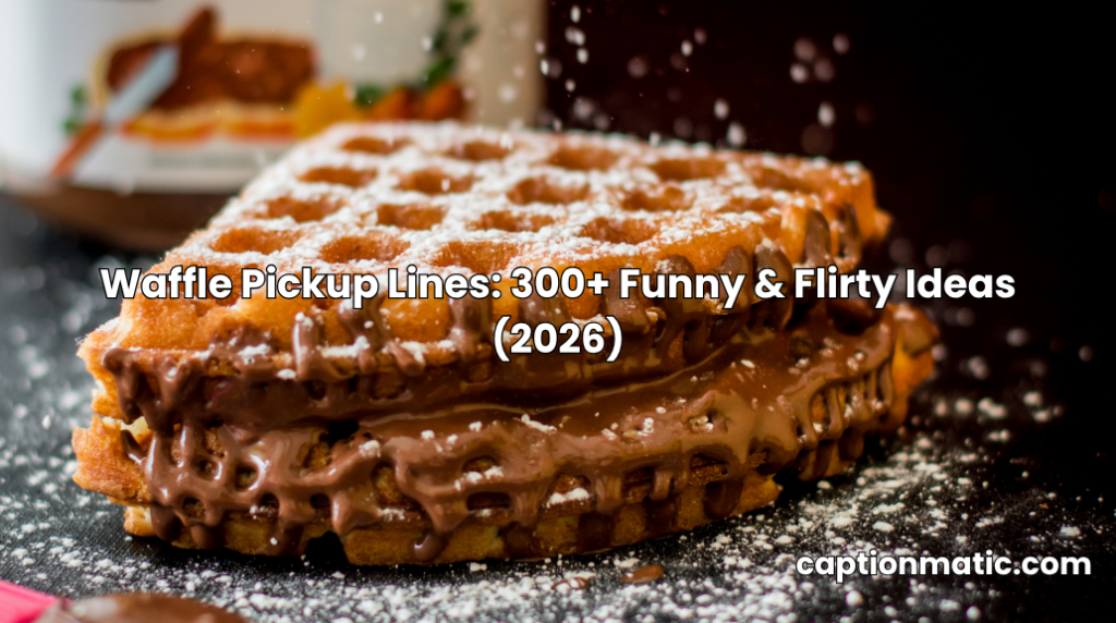 waffle pickup lines