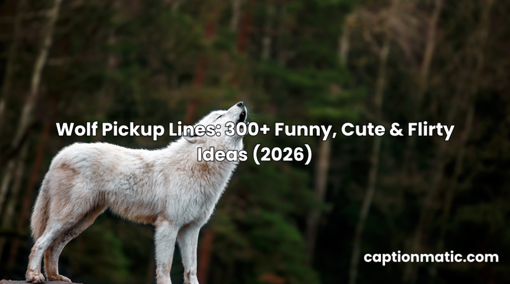 wolf pickup lines