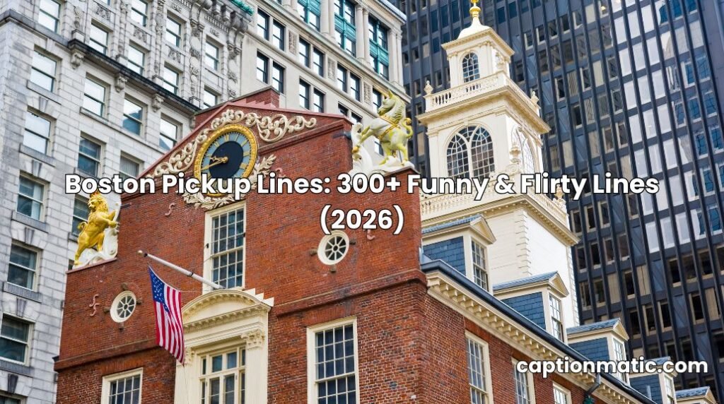 boston pickup lines