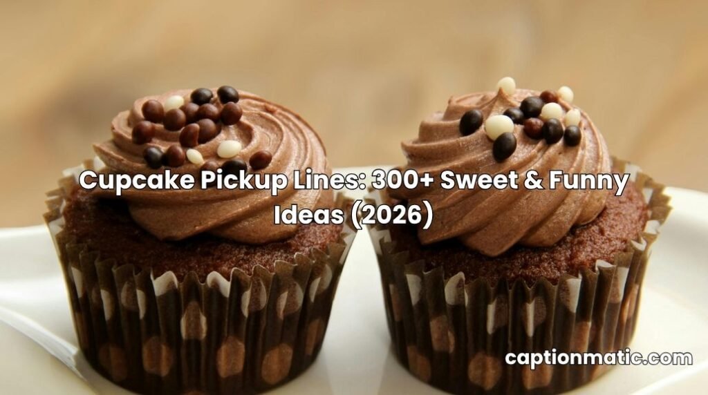 cupcake pickup lines