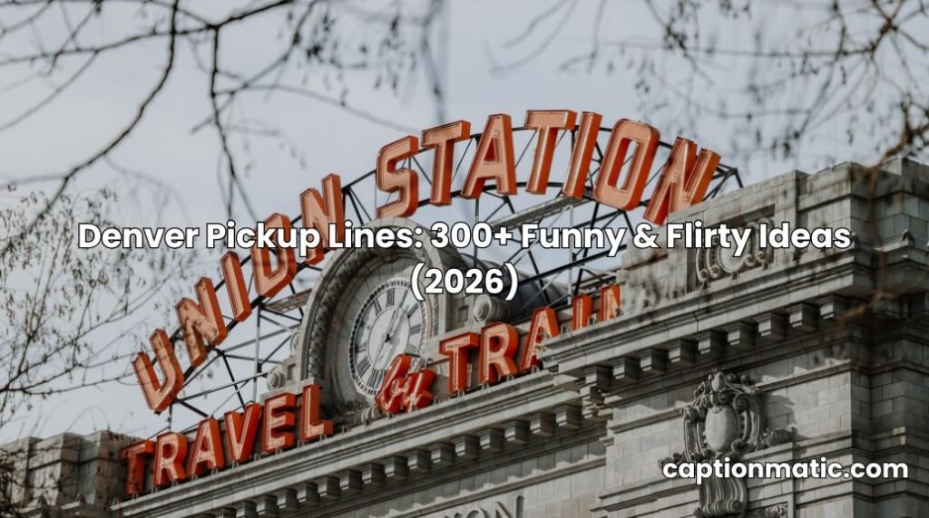denver pickup lines