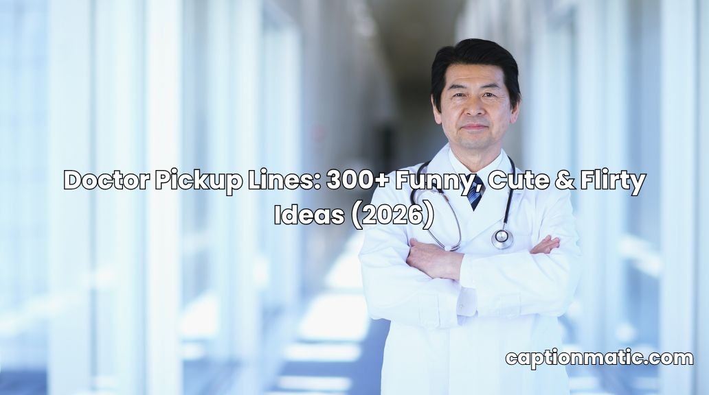 doctor pickup lines