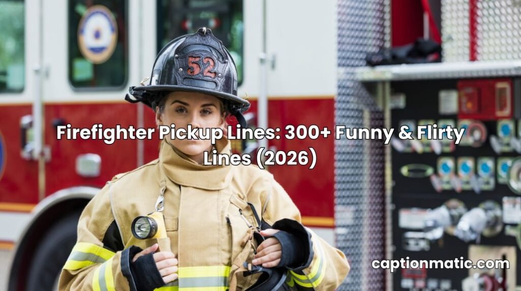 firefighter pickup lines