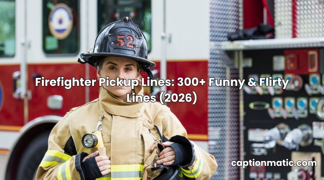 firefighter pickup lines