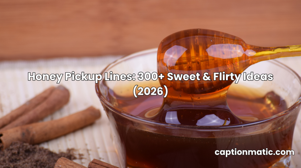 honey pickup lines