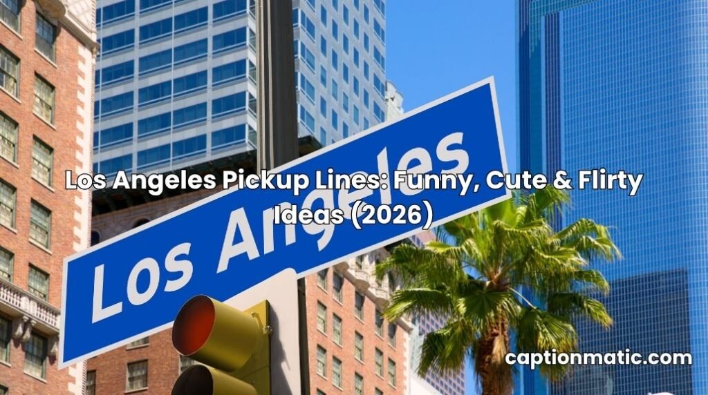 los angeles pickup lines