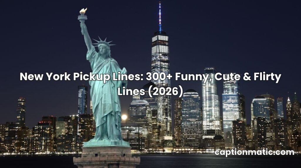 new york pickup lines