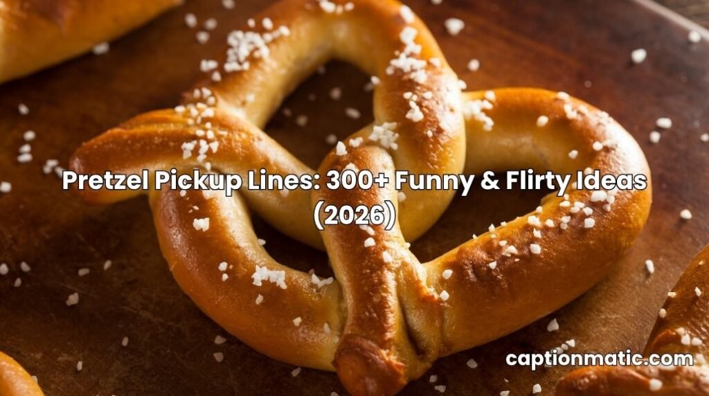 pretzel pickup lines