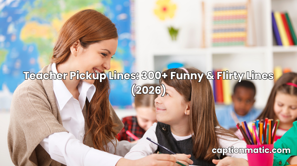teacher pickup lines
